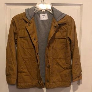 Boys cargo hooded jacket